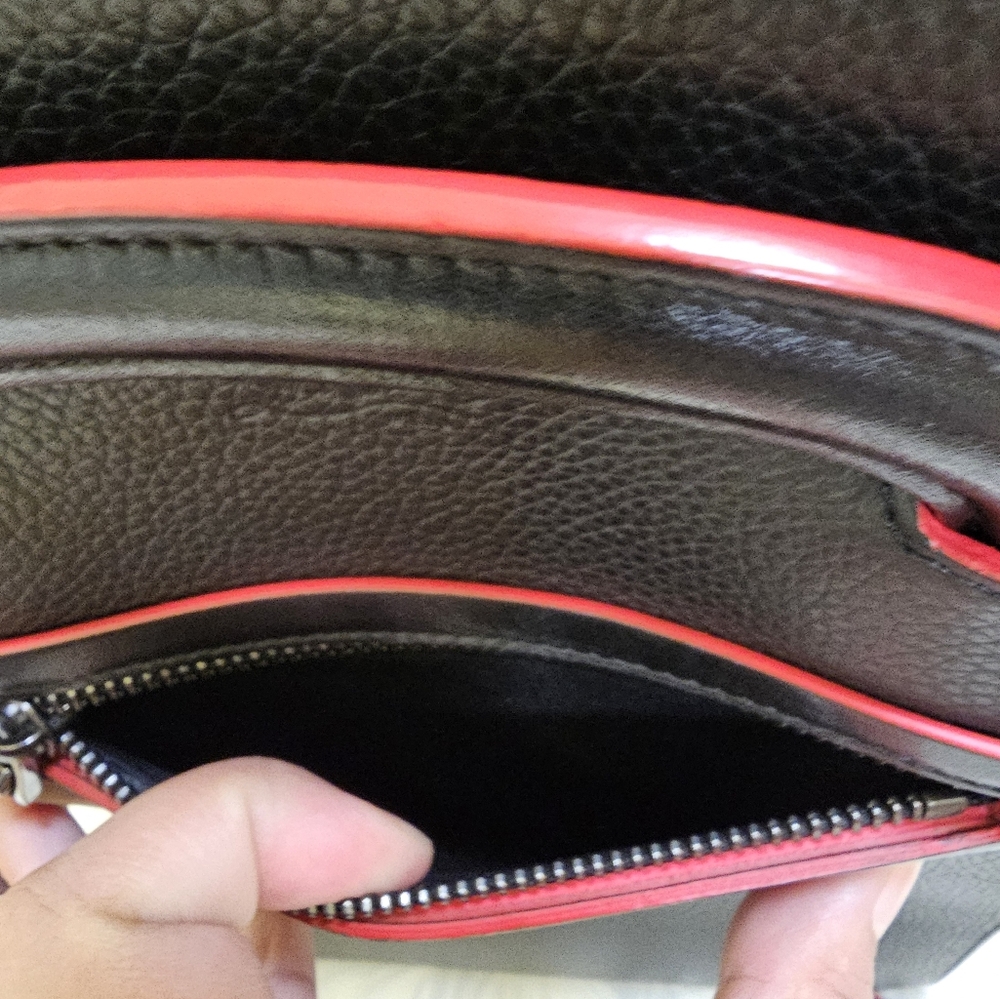 Christian Louboutin Handbag Trick Track Small Spike Studs Black Clutch 3way Bag - Picture 11 of 17